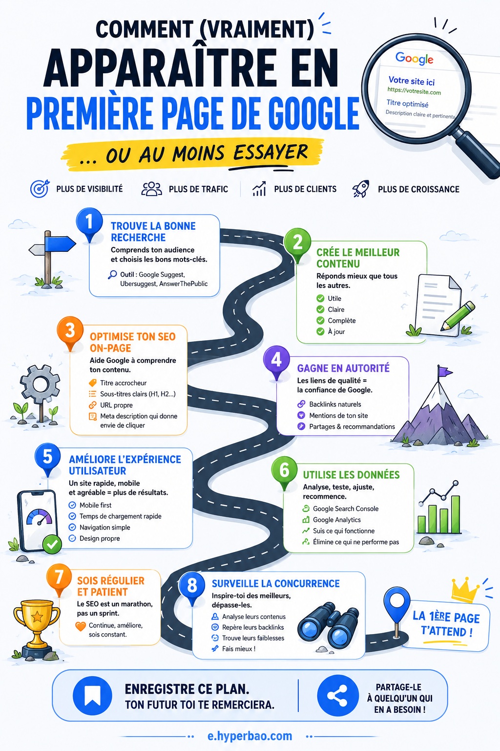Apparaître en première page de Google…
